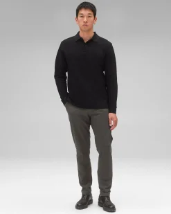 Athletic Pique Academy Long Sleeve Polo