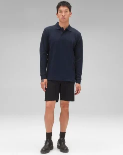 Athletic Pique Academy Long Sleeve Polo
