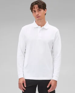 Athletic Pique Academy Long Sleeve Polo