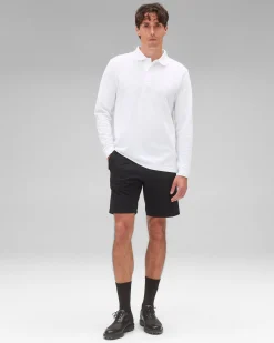 Athletic Pique Academy Long Sleeve Polo