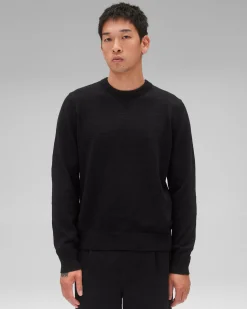 Cotton Slub Laurel Crewneck