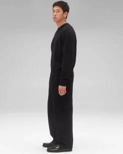 Cotton Slub Laurel Crewneck