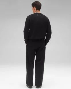 Cotton Slub Laurel Crewneck