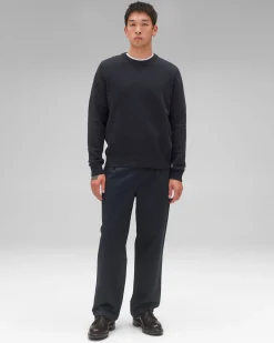 Cotton Slub Laurel Crewneck