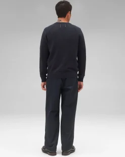 Cotton Slub Laurel Crewneck