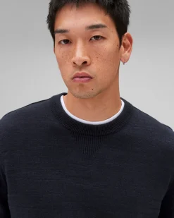 Cotton Slub Laurel Crewneck
