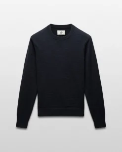 Cotton Slub Laurel Crewneck