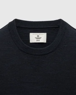 Cotton Slub Laurel Crewneck