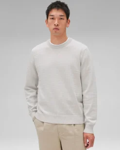 Cotton Slub Laurel Crewneck