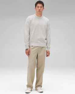 Cotton Slub Laurel Crewneck
