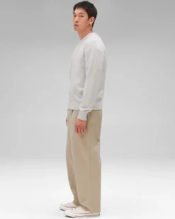 Cotton Slub Laurel Crewneck