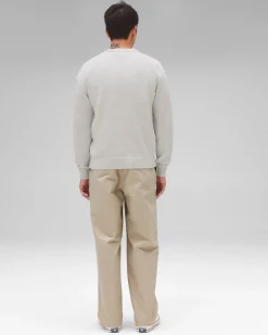 Cotton Slub Laurel Crewneck