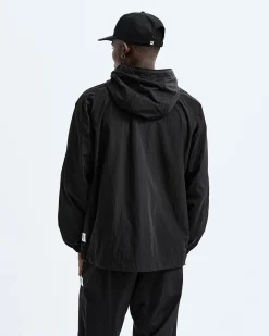Crinkle Nylon Match Hooded Jacket