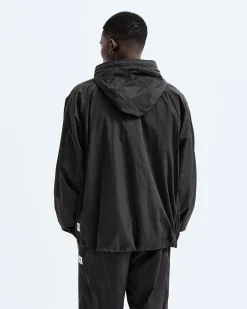 Crinkle Nylon Match Hooded Jacket