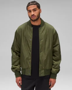 Econyl Satin Nylon Stadium Jacket