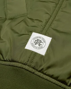 Econyl Satin Nylon Stadium Jacket