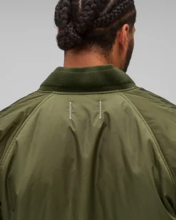 Econyl Satin Nylon Stadium Jacket