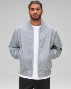 Econyl Satin Nylon Stadium Jacket