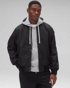 Econyl Satin Nylon Stadium Jacket