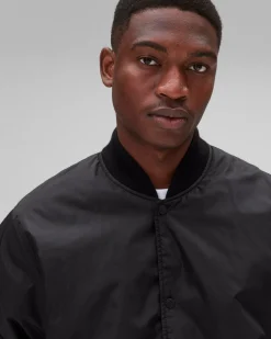 Econyl Satin Nylon Stadium Jacket