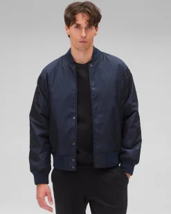 Econyl Satin Nylon Stadium Jacket