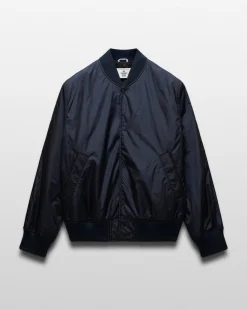 Econyl Satin Nylon Stadium Jacket