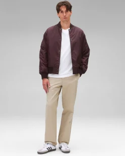 Econyl Satin Nylon Stadium Jacket