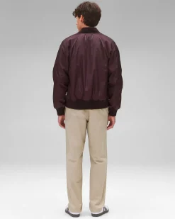 Econyl Satin Nylon Stadium Jacket
