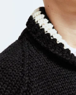 Handknit Varsity Sweater