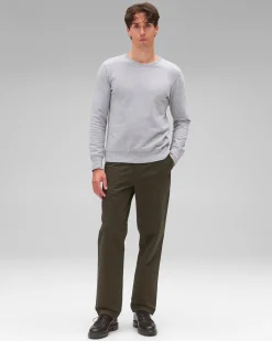 Lightweight Terry Slim Crewneck