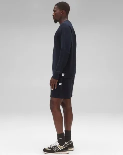 Lightweight Terry Slim Crewneck