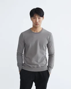Lightweight Terry Slim Crewneck