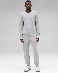 Lightweight Terry Slim Crewneck