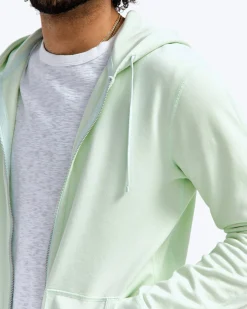 Lightweight Terry Slim Zip Hoodie