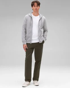 Lightweight Terry Slim Zip Hoodie