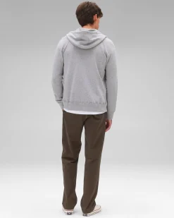 Lightweight Terry Slim Zip Hoodie