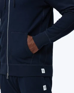 Lightweight Terry Slim Zip Hoodie