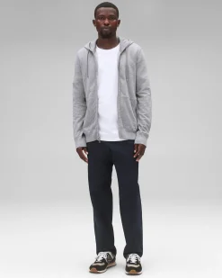 Lightweight Terry Slim Zip Hoodie