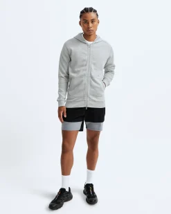 Lightweight Waffle Full Zip Hoodie