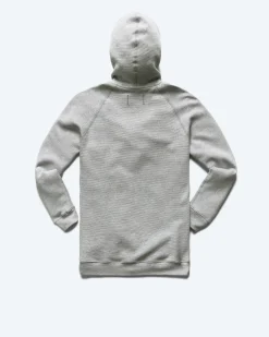 Lightweight Waffle Full Zip Hoodie