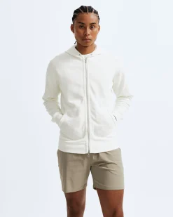 Lightweight Waffle Full Zip Hoodie