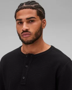 Lightweight Waffle Henley