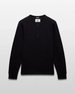 Lightweight Waffle Henley