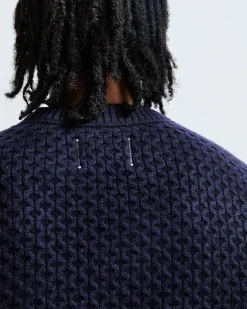 Merino Honeycomb Crewneck