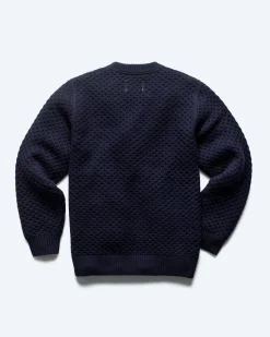 Merino Honeycomb Crewneck