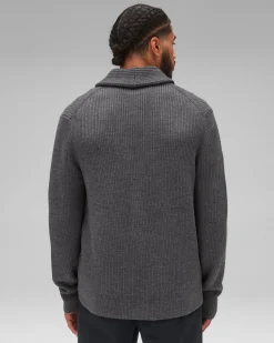Merino Rib Vinnie Shawl Cardigan