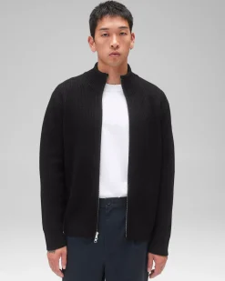 Merino Rib Vinnie Track Jacket