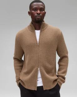 Merino Rib Vinnie Track Jacket