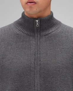 Merino Rib Vinnie Track Jacket