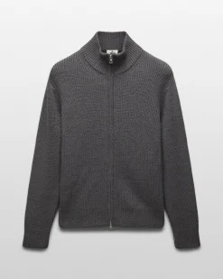 Merino Rib Vinnie Track Jacket